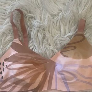 Knix thin strap v-neck beach glow bra removable cups‎ size 5 Worn once!